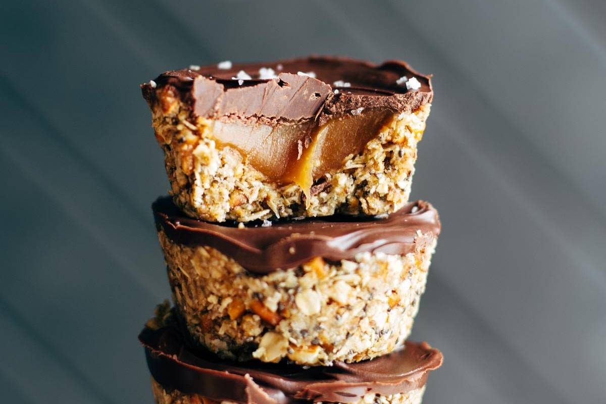 No Bake Salted Caramel Cups | pinchofyum.com
