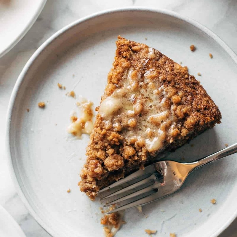 Carrot Cake Coffee Cake on a plate.