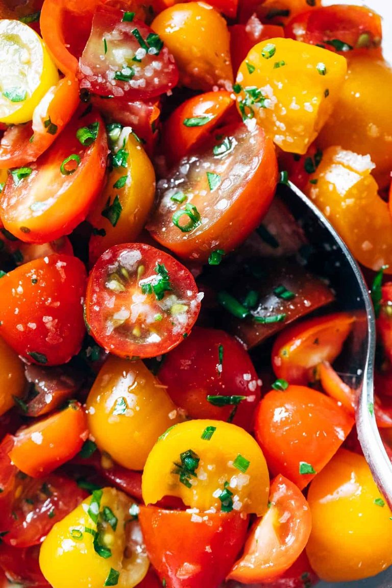 Marinated tomatoes