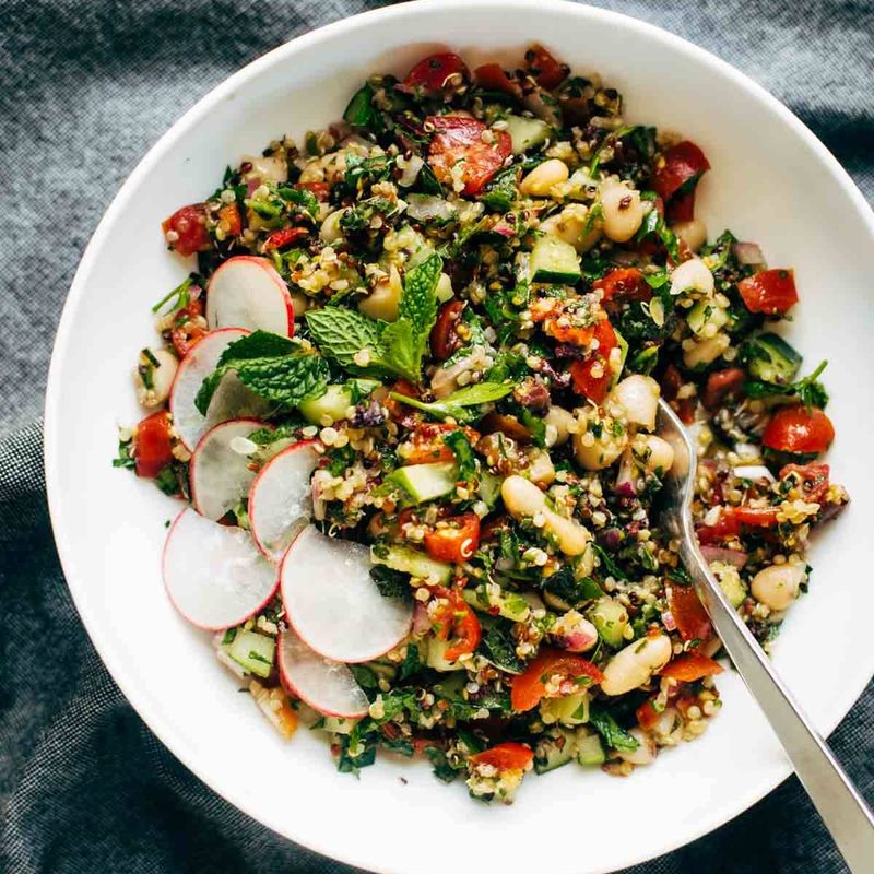 A picture of Lemony Herb-Loaded Chopped Greek Salad