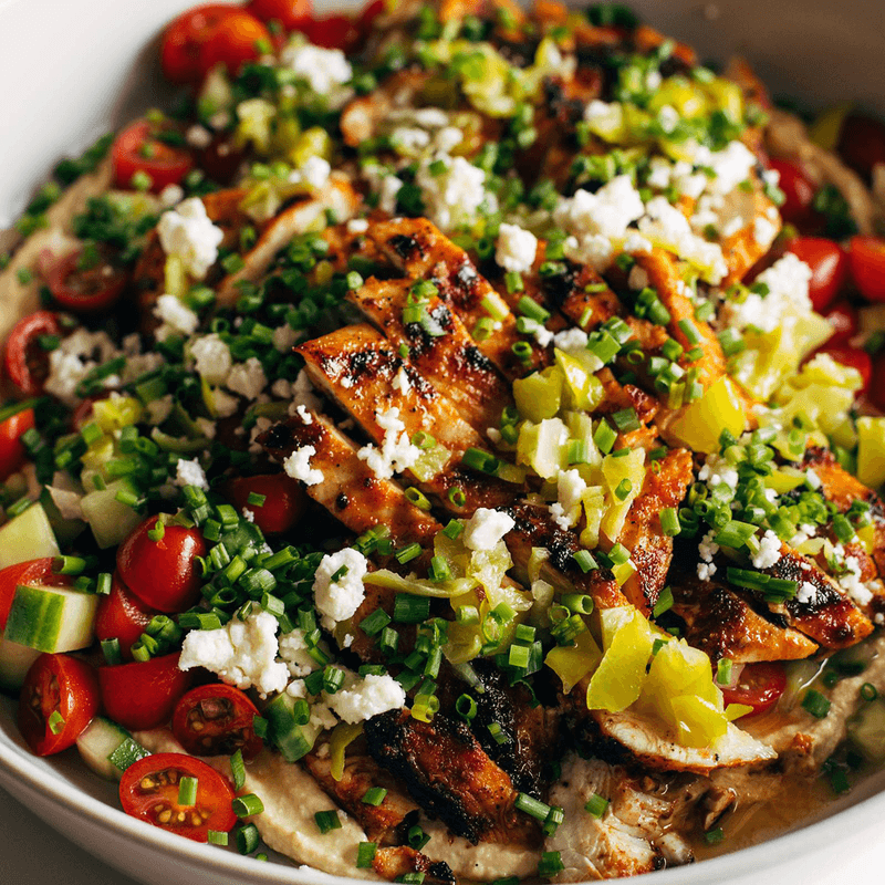 Grilled pepperoncini chicken.
