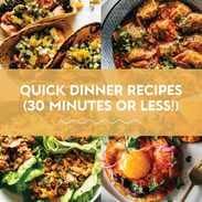 Quick dinner recipes.