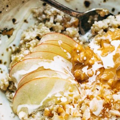Coconut Breakfast Porridge in a bowl.